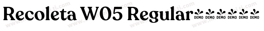 Recoleta W05 Regular字体转换